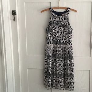 navy blue dress with lace